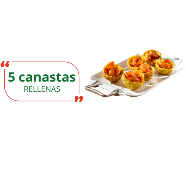 5 canastas rellenas