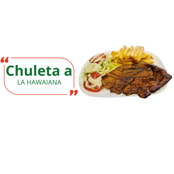 Chuleta a la hawaiana