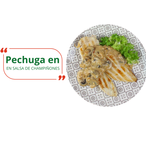 Pechuga en salsa de champiñones