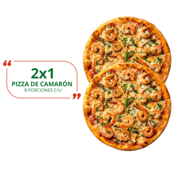 PIZZA MEDIANA DE CAMARÓN 2X1